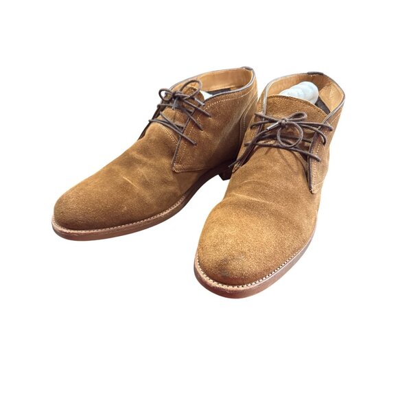 Warfield Grand Mens Brown Leather Suede Ankle Chukka Boots Size 10.5 SKU 8665 - Picture 16 of 16